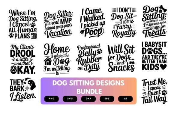 Download Dog Sitting SVG Bundle - Premium Resources