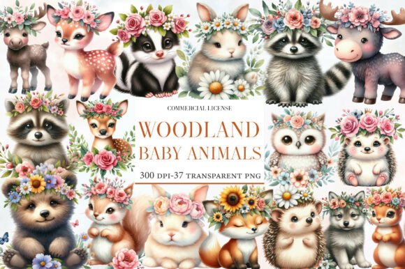 Download Woodland Baby Animals Clipart - Baby animals Collection