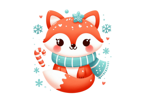 Download Cute Winter Fox PNG Sublimation - Winter fox png Collection