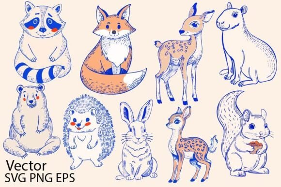 Download Woodland Animals SVG Cute and Funny - Woodland animals Collection