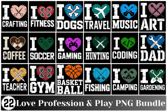 Download Love Profession &amp; Play PNG Bundle - Premium Resources