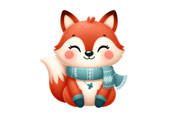 Download Cute Winter Fox PNG Sublimation - Winter fox png Collection