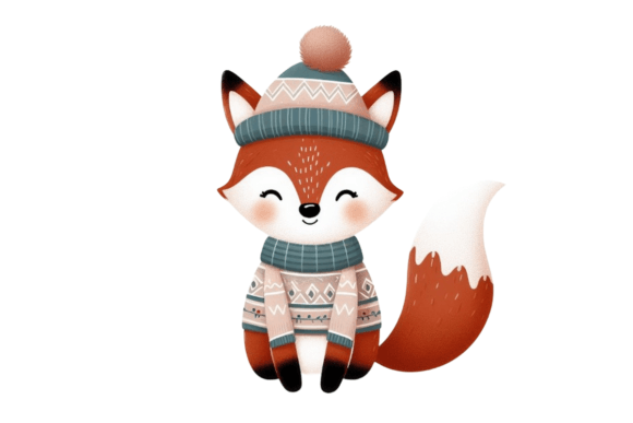 Download Cute Winter Fox PNG Sublimation - Winter fox png Collection