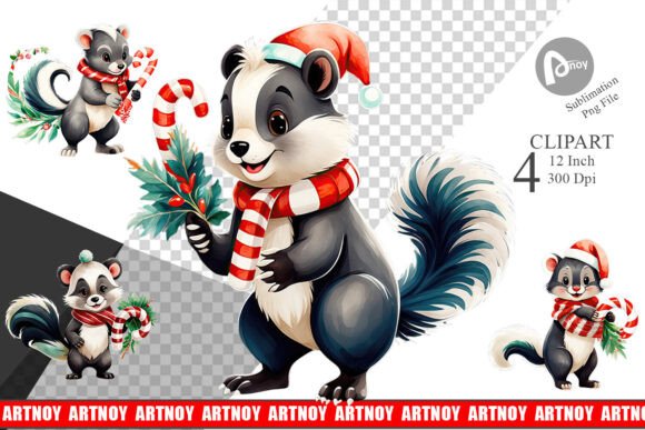 Download Christmas Skunk Clipart - Skunk clipart Collection