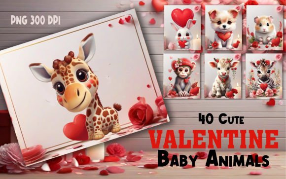 Download Valentine Baby Animals PNG Clipart - Baby animals Collection