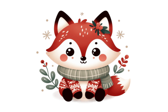Download Cute Winter Fox PNG Sublimation - Winter fox png Collection