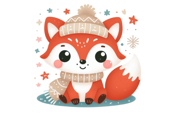 Download Cute Winter Fox PNG Sublimation - Winter fox png Collection