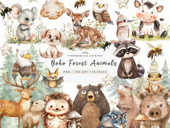 Download Boho Woodland Animal, Baby Animals Png - Baby animals Collection