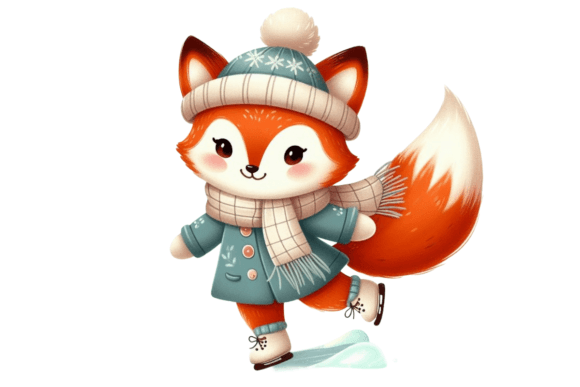 Download Cute Winter Fox PNG Sublimation - Winter fox png Collection