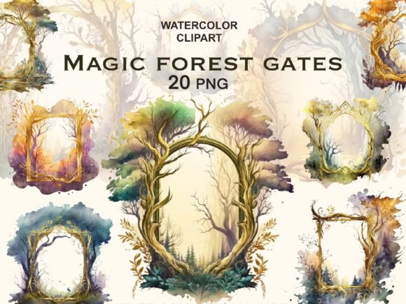 Download Enchanted Forest Frame Woodland Clipart - Woodland clipart Collection