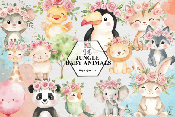 Download Jungle Baby Animals PNG - Baby animals Collection