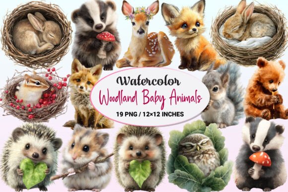 Download Woodland Baby Animals Clipart - Baby animals Collection